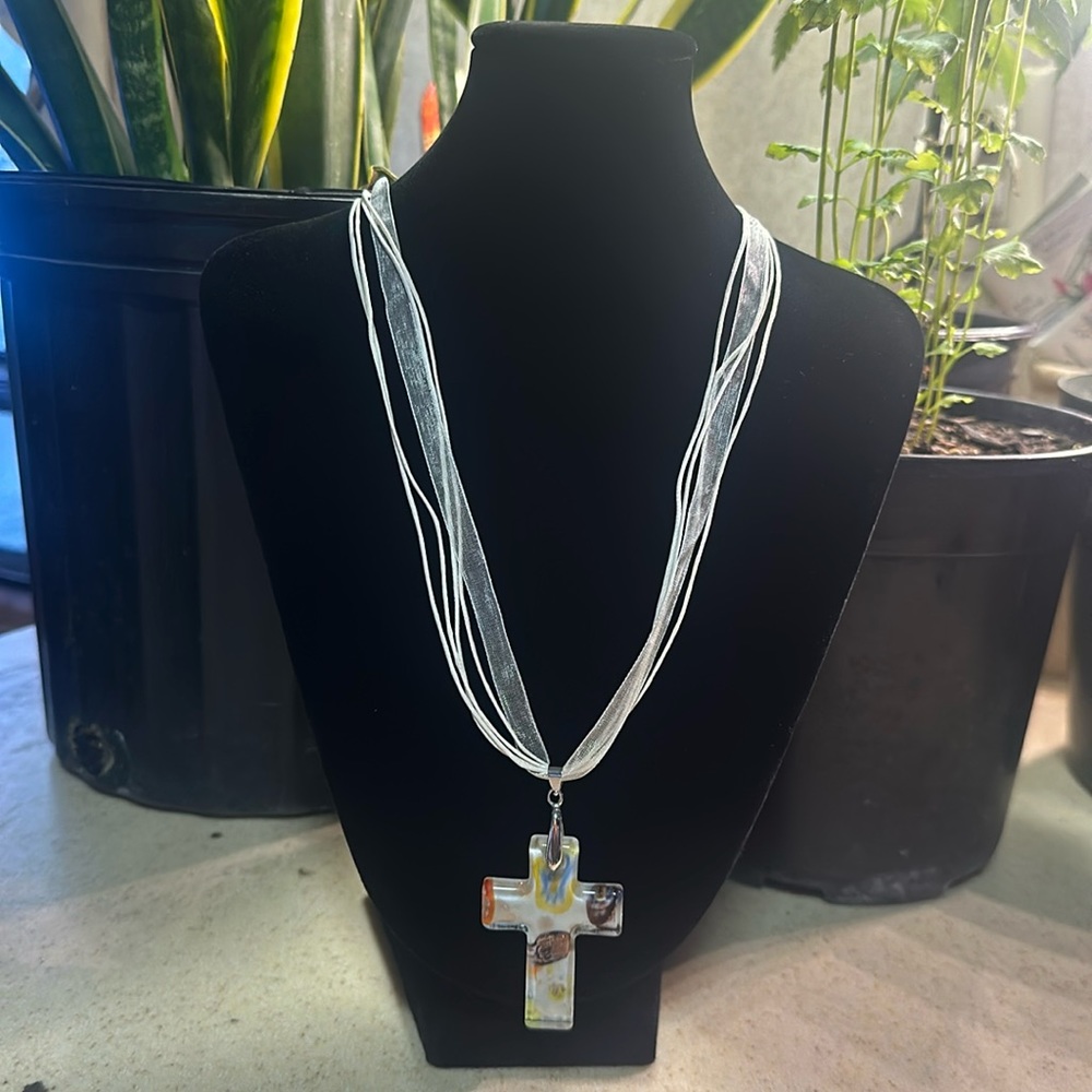 COPY - Artisan/handcrafted necklace with cross